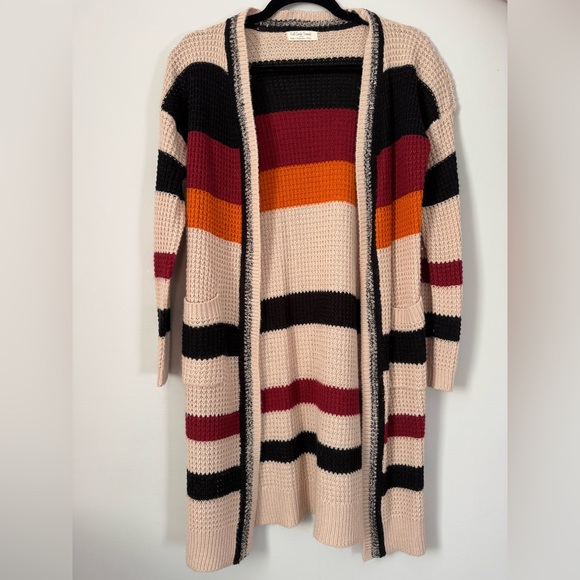 Sweaters - Striped Cardigan